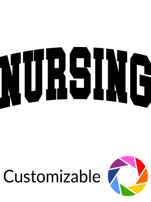 Nursing - Varsity Letters - Shape