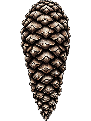 Pinecone Closed Brown