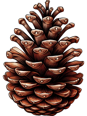 Pinecone Open Brown
