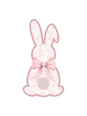 Light Pink Damask Bunny - 143