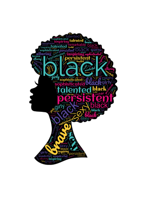 Characteristics of a Black Woman - Word Art - 143