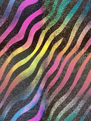 Rainbow Glitter Zebra