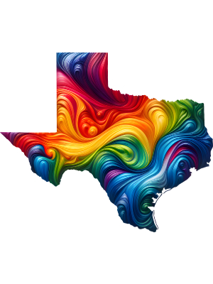 Texas - Colorful Swirl - 143