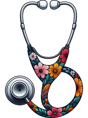 Floral Stethoscope - 143