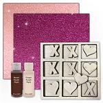 Wooden Valentine's Day Tic Tac Toe Board Bundle - For the Love of Glitter