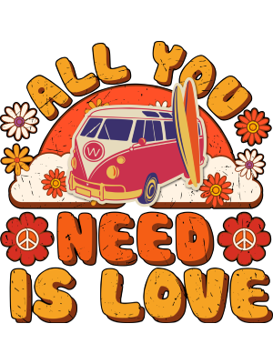 All You Need is Love - Retro Van - 143