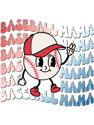 Baseball Mama - Cartoon Wave - 143