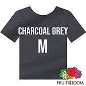 Fruit of the Loom Iconic™ T-shirt - Charcoal Grey - Medium