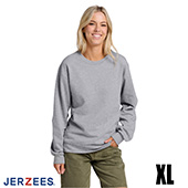 Jerzees Ultimate Fleece Crewneck Sweatshirt - Athletic Heather - XL