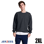 Jerzees Ultimate Fleece Crewneck Sweatshirt - Black Ink Heather - 2XL