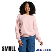 Jerzees Ultimate Fleece Crewneck Sweatshirt - Blush Pink - Small