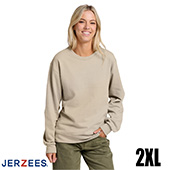 Jerzees Ultimate Fleece Crewneck Sweatshirt - Putty - 2XL