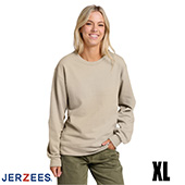 Jerzees Ultimate Fleece Crewneck Sweatshirt - Putty - XL