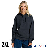 Jerzees Ultimate Fleece Pullover Hood - Black Ink Heather - 2XL