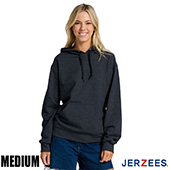 Jerzees Ultimate Fleece Pullover Hood - Black Ink Heather - Medium