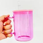 Light Pink Mug with Straw