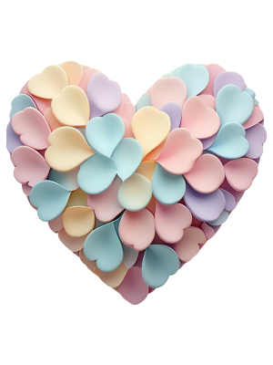 3D Pastel Heart - 143