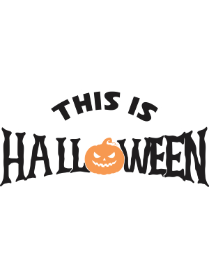 This Is Halloween - Black Text - 143