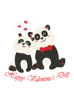 Happy Valentine's Day - Pandas - 143