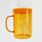 Yellow Mug with Straw